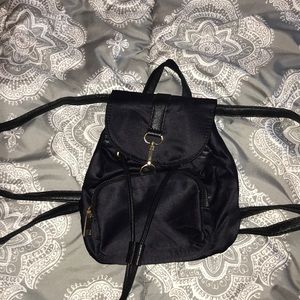 Black Small Backpack Purse